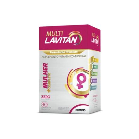 Lavitan multi mulher 30 comprimidos - Cimed Menor preço em Lavitan multi mulher 30 comprimidos - Cimed
