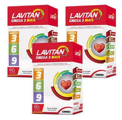 Lavitan Omega 3, 6 e 9 - Leve 3 e pague 2cxs com 90cps cada - Total: 210cps Menor preço em Lavitan Omega 3, 6 e 9 - Leve 3 e pague 2cxs com 90cps cada - Total: 210cps