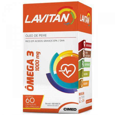 Lavitan Omega 3 de1000mg 60drg - Energia e Disposição - Cimed é boa?