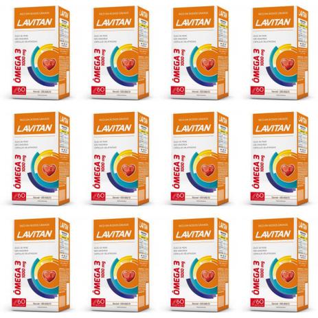 Lavitan Omega 3 Suplemento Vitamínico C/60 (Kit C/12) Menor preço em Lavitan Omega 3 Suplemento Vitamínico C/60 (Kit C/12)