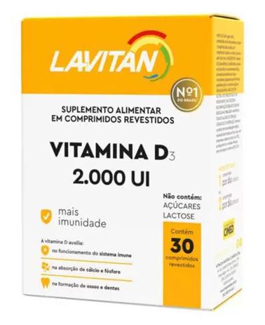 Lavitan Vitamina D3 2000UI com 30 Comprimidos - Cimed Lavitan Menor preço em Lavitan Vitamina D3 2000UI com 30 Comprimidos - Cimed Lavitan