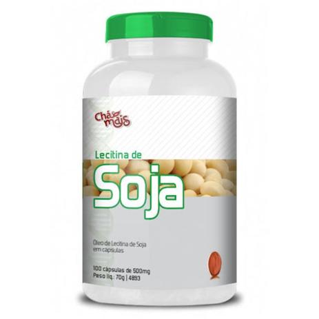 Lecitina de Soja 500mg 100 Cápsulas - Chá mais é ruim? Lecitina de Soja 500mg 100 Cápsulas - Chá mais é boa?