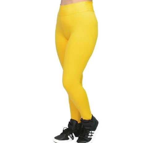 calça legging amarela