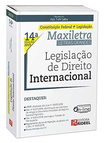 Legislação de Direito Internacional - Maxiletra - Constituição Federal + Legislação - 14ª Edição (2019) - Rideel Menor preço em Legislação de Direito Internacional - Maxiletra - Constituição Federal + Legislação - 14ª Edição (2019) - Rideel