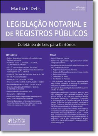 Legislação Notarial e de Registros Públicos - Coletânea de Leis Para Cartórios - Juspodivm Menor preço em Legislação Notarial e de Registros Públicos - Coletânea de Leis Para Cartórios - Juspodivm