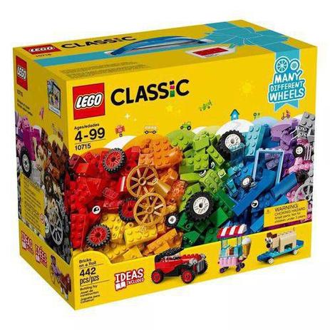 LEGO Classic Engrenagens e Rodas 442 Peças 10715 Menor preço em LEGO Classic Engrenagens e Rodas 442 Peças 10715