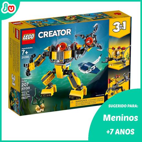 Lego Creator 31090 Robo Subaquatico 207 Peças Menor preço em Lego Creator 31090 Robo Subaquatico 207 Peças