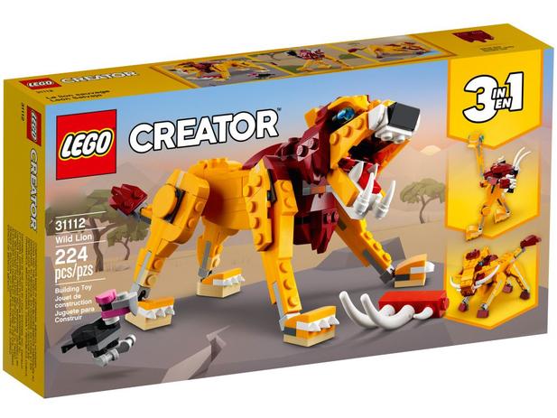 LEGO Creator Leão Selvagem 224 Peças 31112