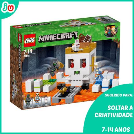 Lego Minecraft 21145 A Arena Da Caveira - 198 Peças Menor preço em Lego Minecraft 21145 A Arena Da Caveira - 198 Peças
