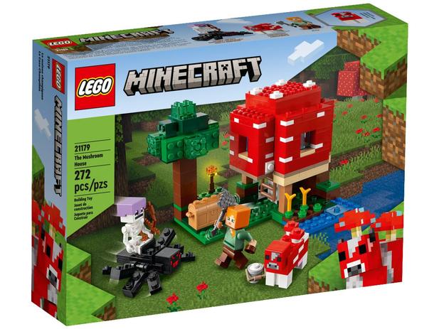 LEGO Minecraft A Casa Cogumelo 272 Peças - 21179 Menor preço em LEGO Minecraft A Casa Cogumelo 272 Peças - 21179