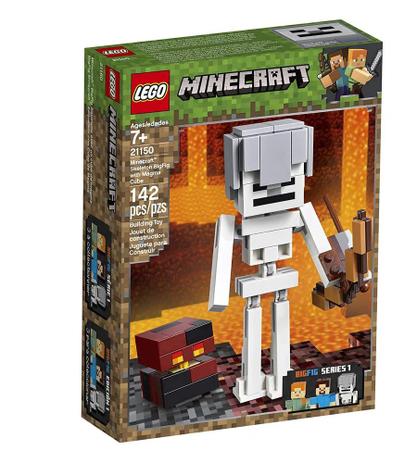 Lego Minecraft BigFig Esqueleto com Cubo de Magma 21150 Menor preço em Lego Minecraft BigFig Esqueleto com Cubo de Magma 21150