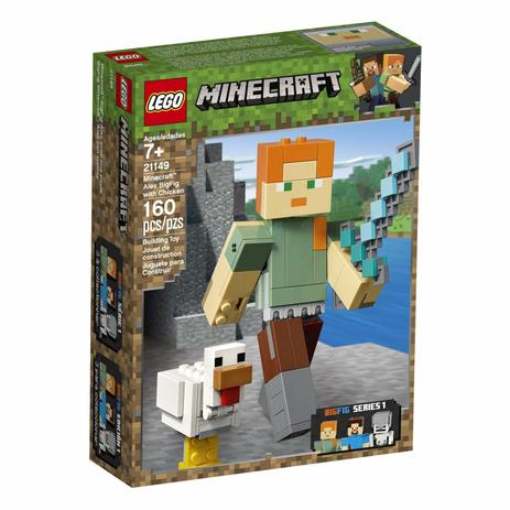 Lego Minecraft Grande Alex com Galinha 21149 Menor preço em Lego Minecraft Grande Alex com Galinha 21149
