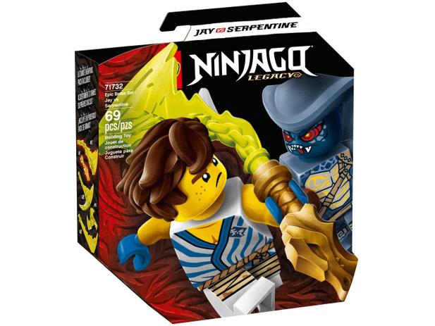 LEGO Ninjago Legacy Combate Épico - Jay vs Serpentine 69 Peças 71732 Menor preço em LEGO Ninjago Legacy Combate Épico - Jay vs Serpentine 69 Peças 71732