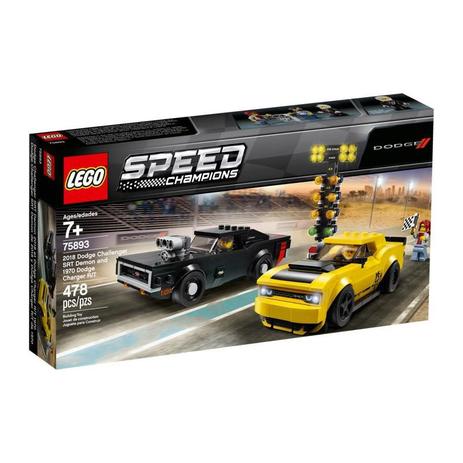 Lego Speed Champions Dodge SRT 2018 e Dodge 1970 - 75893 Menor preço em Lego Speed Champions Dodge SRT 2018 e Dodge 1970 - 75893