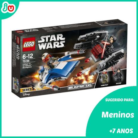 LEGO Star Wars TM Microfighters A-wing vs. Silenciador TIE 75196 Menor preço em LEGO Star Wars TM Microfighters A-wing vs. Silenciador TIE 75196