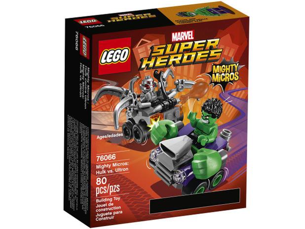 LEGO Super Heroes Poderosos Micros - Hulk contra Ultron 4111176066 80 Peças