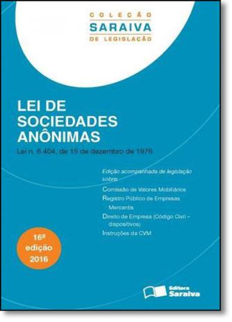 Lei das sociedades anonimas - Saraiva (juridicos) - grupo somos Menor preço em Lei das sociedades anonimas - Saraiva (juridicos) - grupo somos