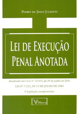Lei de Execução Penal Anotada - Verbatim Menor preço em Lei de Execução Penal Anotada - Verbatim