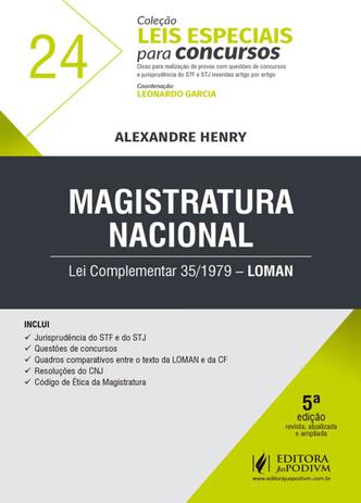 Leis Especiais Para Concursos - Volume 24 - Loman - Magistratura Nacional - 4ª Edição (2019) - Juspodivm Menor preço em Leis Especiais Para Concursos - Volume 24 - Loman - Magistratura Nacional - 4ª Edição (2019) - Juspodivm