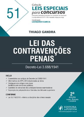 Leis Especiais para Concursos - Volume 51 - Lei das Contravenções Penais - 2ª Edição (2019) - Juspodivm Menor preço em Leis Especiais para Concursos - Volume 51 - Lei das Contravenções Penais - 2ª Edição (2019) - Juspodivm