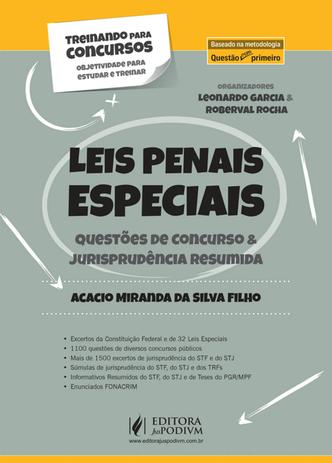Leis Penais Especiais - Questões de Concurso e Jurisprudência Resumida - 1º Ed. 2017 - Juspodivm Menor preço em Leis Penais Especiais - Questões de Concurso e Jurisprudência Resumida - 1º Ed. 2017 - Juspodivm