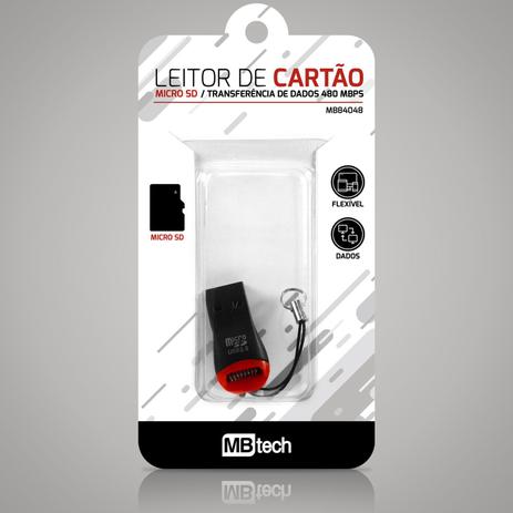 Leitor De Cartao De Memoria Micro Sd Usb - MBTECH Menor preço em Leitor De Cartao De Memoria Micro Sd Usb - MBTECH