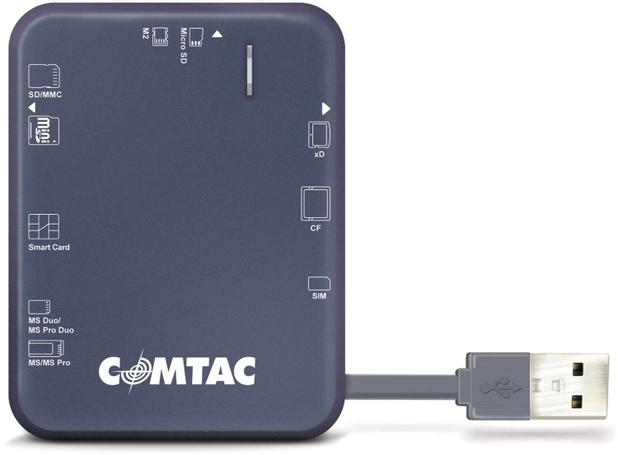 Leitor de Cartao de Memoria USB P/SMART CARD/SD/SIM CARD Comtac Menor preço em Leitor de Cartao de Memoria USB P/SMART CARD/SD/SIM CARD Comtac