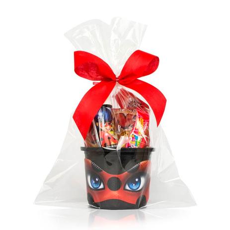 Lembrancinha Balde de Doces Miraculous Ladybug - Festabox Menor preço em Lembrancinha Balde de Doces Miraculous Ladybug - Festabox
