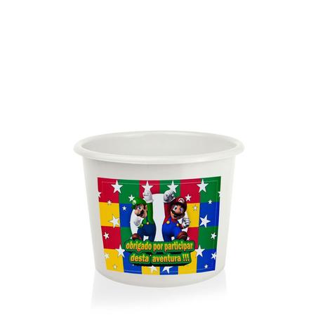 Lembrancinha Balde de Pipoca para Festa Super Mario Bros - Festabox Menor preço em Lembrancinha Balde de Pipoca para Festa Super Mario Bros - Festabox