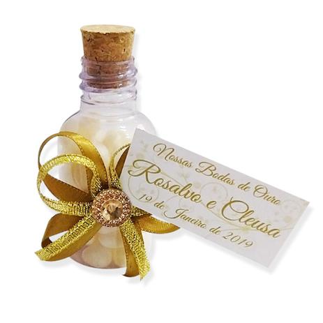Lembrancinha Bodas de Ouro Garrafinha Com Balas - Mz decoraçoes e festas Menor preço em Lembrancinha Bodas de Ouro Garrafinha Com Balas - Mz decoraçoes e festas