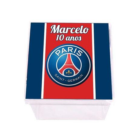 Lembrancinha Caixa Acrílica Personalizada Paris Saint Germain - Aluá festas Menor preço em Lembrancinha Caixa Acrílica Personalizada Paris Saint Germain - Aluá festas