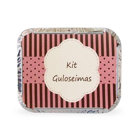 Lembrancinha Marmita Kit Guloseimas Poá Marrom e Rosa 10 unidades Duster - Festabox Menor preço em Lembrancinha Marmita Kit Guloseimas Poá Marrom e Rosa 10 unidades Duster - Festabox