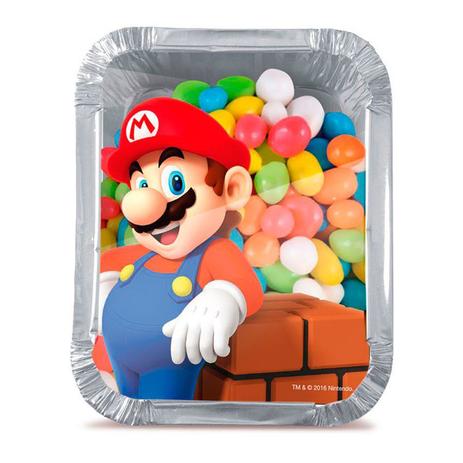 Lembrancinha Marmitinha com Tampa Transparente Super Mario Bros 12 unidades - Cromus Menor preço em Lembrancinha Marmitinha com Tampa Transparente Super Mario Bros 12 unidades - Cromus