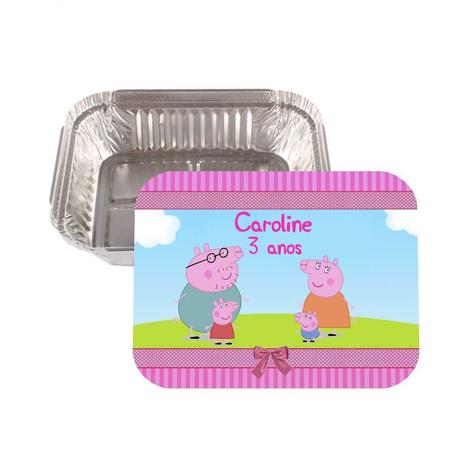 Lembrancinha Marmitinha Personalizada Peppa Pig - Aluá festas Menor preço em Lembrancinha Marmitinha Personalizada Peppa Pig - Aluá festas