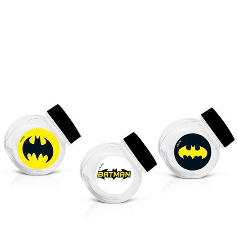 Lembrancinha Mini Baleiro Festa Infantil Batman Geek 50ml 10 unidades - Festabox Menor preço em Lembrancinha Mini Baleiro Festa Infantil Batman Geek 50ml 10 unidades - Festabox
