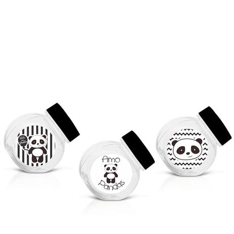 Lembrancinha Mini Baleiro Panda 50ml 10 unidades - Festabox Menor preço em Lembrancinha Mini Baleiro Panda 50ml 10 unidades - Festabox