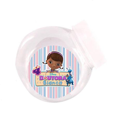 Lembrancinha Mini Baleiro Personalizado Doutora Brinquedos - Aluá festas Menor preço em Lembrancinha Mini Baleiro Personalizado Doutora Brinquedos - Aluá festas