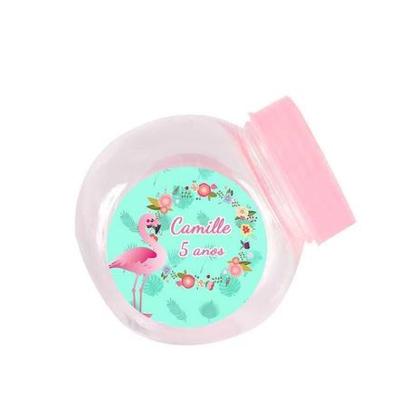 Lembrancinha Mini Baleiro Personalizado Flamingo - Aluá festas Menor preço em Lembrancinha Mini Baleiro Personalizado Flamingo - Aluá festas