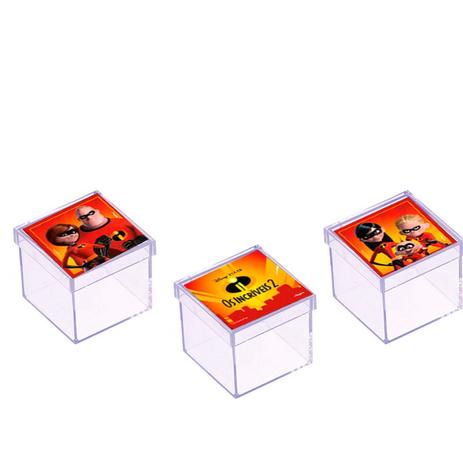 Lembrancinha Mini Caixa de Acrílico Festa Infantil Os Incríveis 10 unidades - Festabox é ruim? Lembrancinha Mini Caixa de Acrílico Festa Infantil Os Incríveis 10 unidades - Festabox é boa?