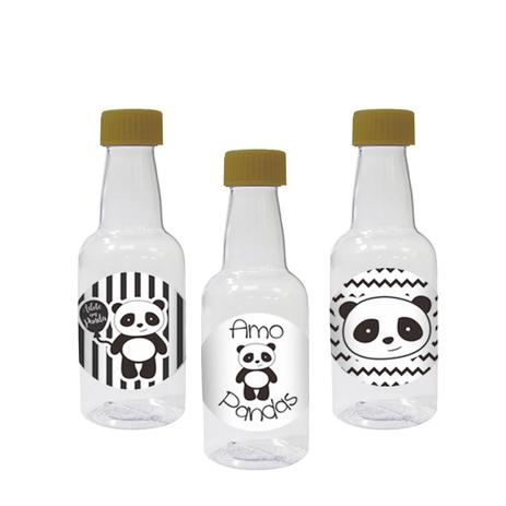 Menor preço em Lembrancinha Mini Garrafinha Tampa Panda 50ml 10 unidades - Festabox