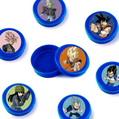 Lembrancinha Mini Latinha Dragon Ball Super 10 unidades - Festabox Menor preço em Lembrancinha Mini Latinha Dragon Ball Super 10 unidades - Festabox