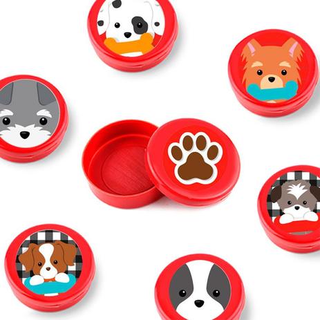 Lembrancinha Mini Latinha Festa Infantil Cachorrinhos 10 unidades - Festabox Menor preço em Lembrancinha Mini Latinha Festa Infantil Cachorrinhos 10 unidades - Festabox