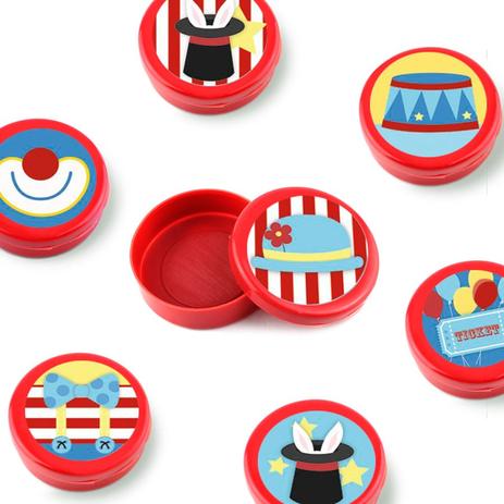 Lembrancinha Mini Latinha Personalizada Circus Vintage 10 unidades - Festabox Menor preço em Lembrancinha Mini Latinha Personalizada Circus Vintage 10 unidades - Festabox