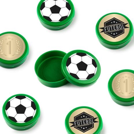 Lembrancinha Mini Latinha Personalizada Futebol 10 unidades - Festabox Menor preço em Lembrancinha Mini Latinha Personalizada Futebol 10 unidades - Festabox