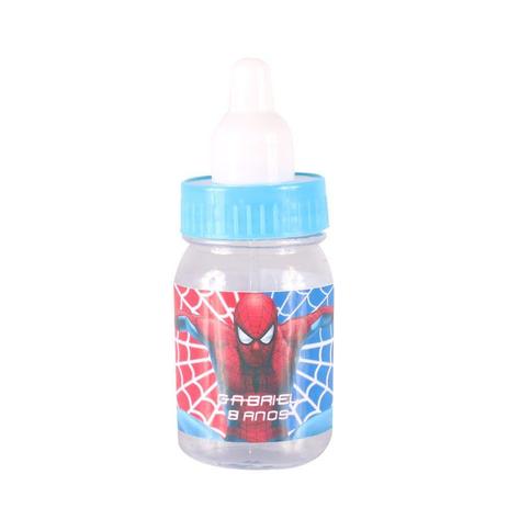 Menor preço em Lembrancinha Mini Mamadeira Personalizada Homem Aranha - Aluá festas