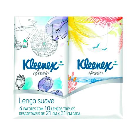 Lenço de Papel Kleenex Bolso 10 Lenços Triplos 4 Pacotes Menor preço em Lenço de Papel Kleenex Bolso 10 Lenços Triplos 4 Pacotes
