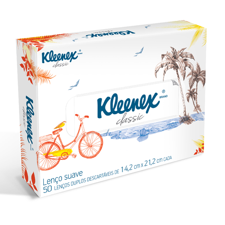 Lenço de Papel Kleenex Box Misto 50 Folhas Menor preço em Lenço de Papel Kleenex Box Misto 50 Folhas