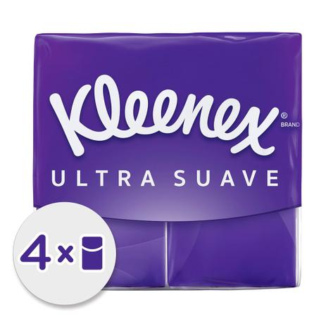 Lenço de Papel Kleenex Ultra Suave 4 Pacotes - 10 lenços Cada Menor preço em Lenço de Papel Kleenex Ultra Suave 4 Pacotes - 10 lenços Cada