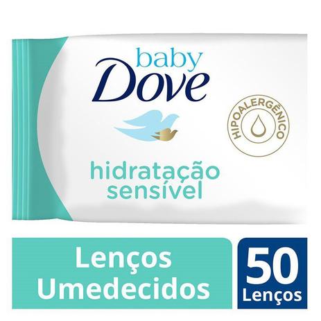 Lenço Umedecido Baby Dove Hidratação Sensível Com 50 Unidades Menor preço em Lenço Umedecido Baby Dove Hidratação Sensível Com 50 Unidades