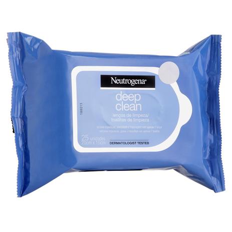 Lenço Umedecido de Limpeza Facial Neutrogena Deep Clean Demaquilante 25 Unidades Menor preço em Lenço Umedecido de Limpeza Facial Neutrogena Deep Clean Demaquilante 25 Unidades
